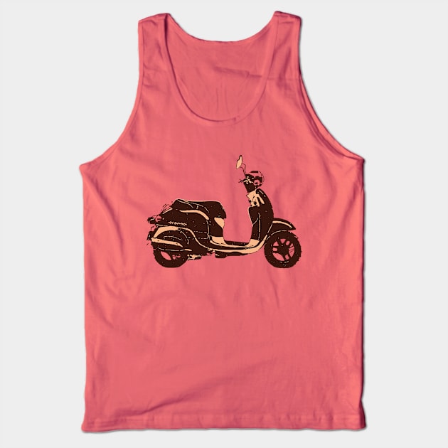 Retro Vintage Scooter Tank Top by YTdesign